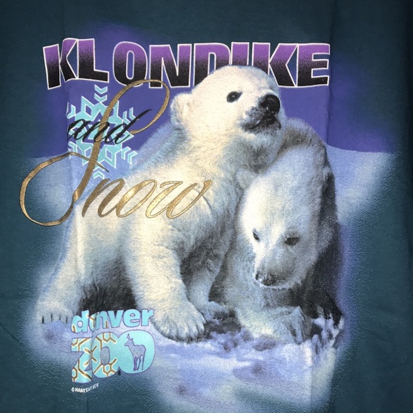 Vintage Denver Zoo Klondike Snow with Polar Bears T-Shirt -Size Large - NWT - Picture 3 of 7